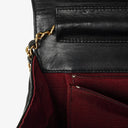 Chanel Black Diagonal Quilted Lambskin Leather Medium Classic Single Flap Bag With 24K Gold-Plated Hardware