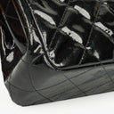 Chanel Black Double-Sided Flap Bag In Quilted Patent Leather