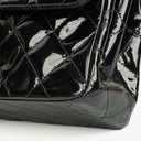 Chanel Black Double-Sided Flap Bag In Quilted Patent Leather