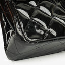 Chanel Black Double-Sided Flap Bag In Quilted Patent Leather