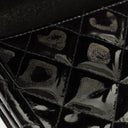 Chanel Black Double-Sided Flap Bag In Quilted Patent Leather