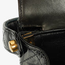 Chanel Black Double-Sided Flap Bag In Quilted Patent Leather