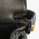 Chanel Black Double-Sided Flap Bag In Quilted Patent Leather