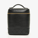Chanel Black Leather Vanity Case