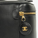 Chanel Black Leather Vanity Case