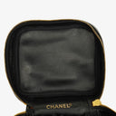 Chanel Black Leather Vanity Case