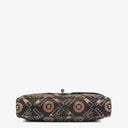 Chanel Black Lipstick Print Satin Flap Bag With Silver-Tone Hardware