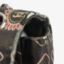 Chanel Black Lipstick Print Satin Flap Bag With Silver-Tone Hardware
