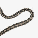 Chanel Black Lipstick Print Satin Flap Bag With Silver-Tone Hardware