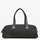 Chanel Black New Travel Line Nylon Mini Boston Bag