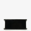 Chanel Black Quilted Patent Leather Top Handle Flap Bag With 24K Gold-Plated Hardware