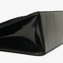 Chanel Black Quilted Patent Leather Top Handle Flap Bag With 24K Gold-Plated Hardware