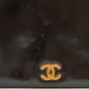 Chanel Black Patent Leather Full Flap With 24k Gold Plated Hardware