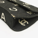 Chanel Black Quilted Canvas Coco ID Chain Bag
