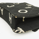 Chanel Black Quilted Canvas Coco ID Chain Bag