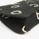 Chanel Black Quilted Canvas Coco ID Chain Bag