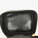 Chanel Black Quilted Caviar Leather Vanity Case