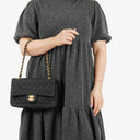 Chanel Black Quilted Double Flap Bag
