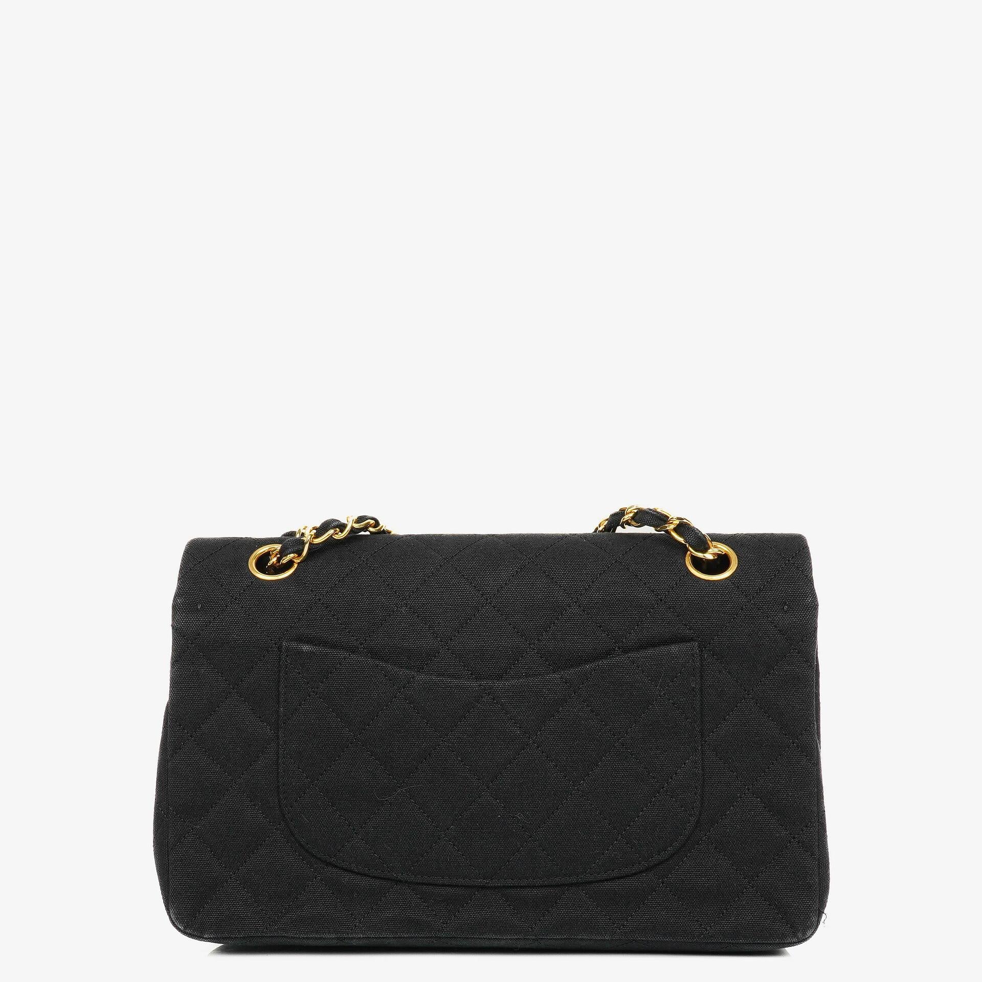 Chanel Black Quilted Double Flap Bag
