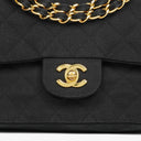 Chanel Black Quilted Double Flap Bag