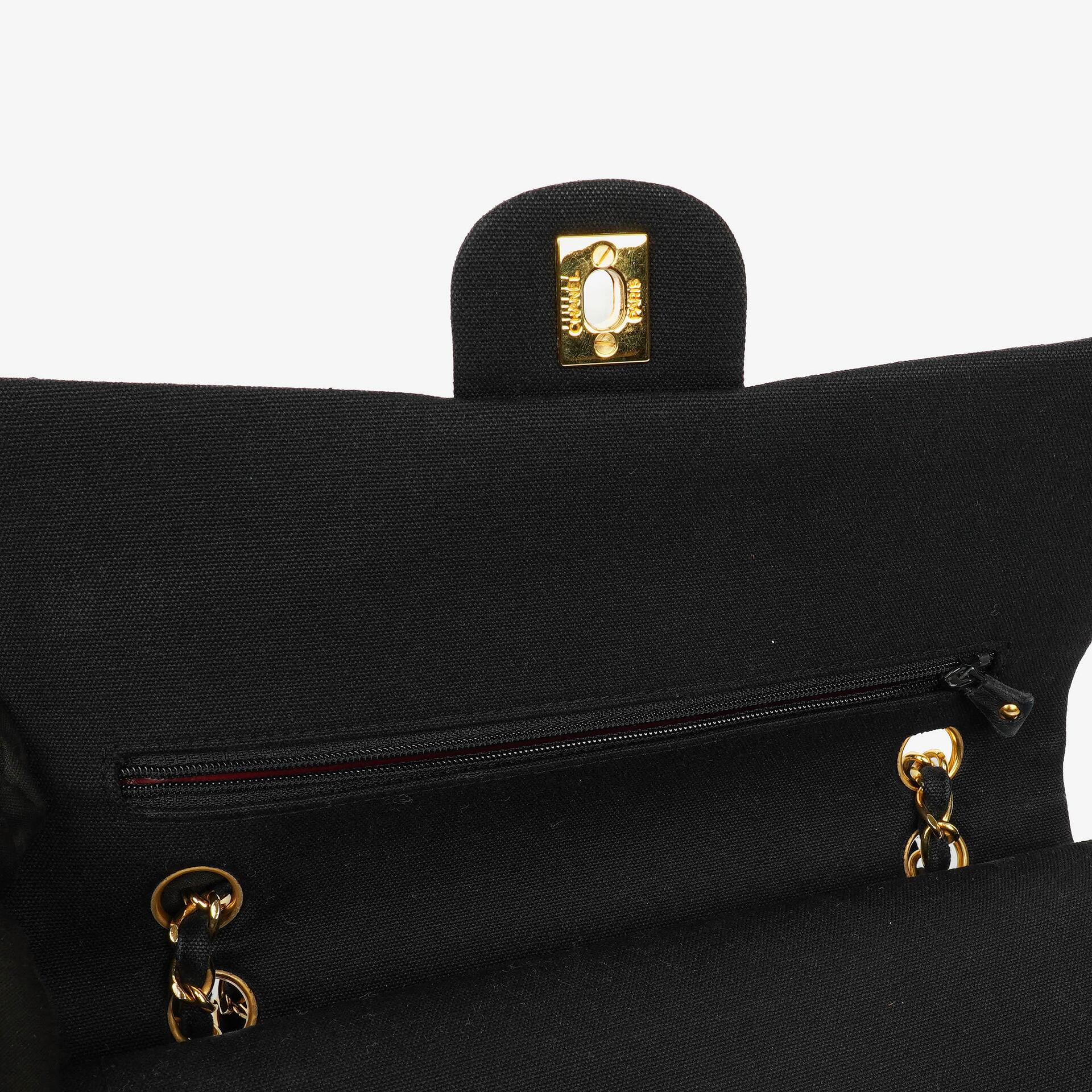 Chanel Black Quilted Double Flap Bag