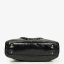 Chanel Black Quilted Glazed Calfskin Leather and Tweed Portobello Tote Bag