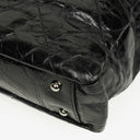 Chanel Black Quilted Glazed Calfskin Leather and Tweed Portobello Tote Bag