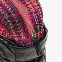Chanel Black Quilted Glazed Calfskin Leather and Tweed Portobello Tote Bag