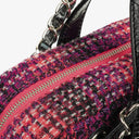 Chanel Black Quilted Glazed Calfskin Leather and Tweed Portobello Tote Bag