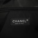 Chanel Black Quilted Glazed Calfskin Leather and Tweed Portobello Tote Bag