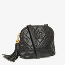 Chanel Black Quilted Lambskin Crossbody Bag