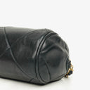Chanel Black Quilted Lambskin Leather Mini Tassel Barrel Bag