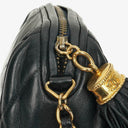 Chanel Black Quilted Lambskin Leather Mini Tassel Barrel Bag