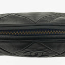 Chanel Black Quilted Lambskin Leather Mini Tassel Barrel Bag