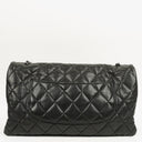 Chanel Black Quilted Lambskin Maxi 3 Accordion Flap Bag