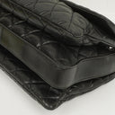 Chanel Black Quilted Lambskin Maxi 3 Accordion Flap Bag