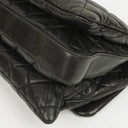 Chanel Black Quilted Lambskin Maxi 3 Accordion Flap Bag