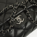 Chanel Black Quilted Lambskin Maxi 3 Accordion Flap Bag