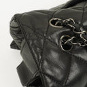 Chanel Black Quilted Lambskin Maxi 3 Accordion Flap Bag