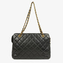 Chanel Black Quilted Lambskin Shoulder Bag