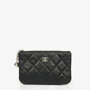 Chanel Black Quilted Lambskin Small Cosmo Cosmetic Case