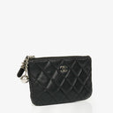 Chanel Black Quilted Lambskin Small Cosmo Cosmetic Case