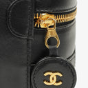 Chanel Black Quilted Lambskin Timeless Cosmetic Case