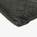 Chanel Black Quilted Leather Caviar Boy Medium Clutch