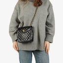 Chanel Black Quilted Leather Square Single Flap Bag