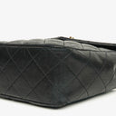 Chanel Black Quilted Leather Square Single Flap Bag