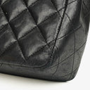Chanel Black Quilted Leather Square Single Flap Bag