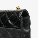 Chanel Black Quilted Leather Square Single Flap Bag