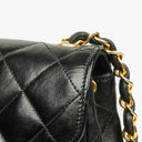 Chanel Black Quilted Leather Square Single Flap Bag