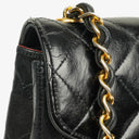 Chanel Black Quilted Leather Square Single Flap Bag
